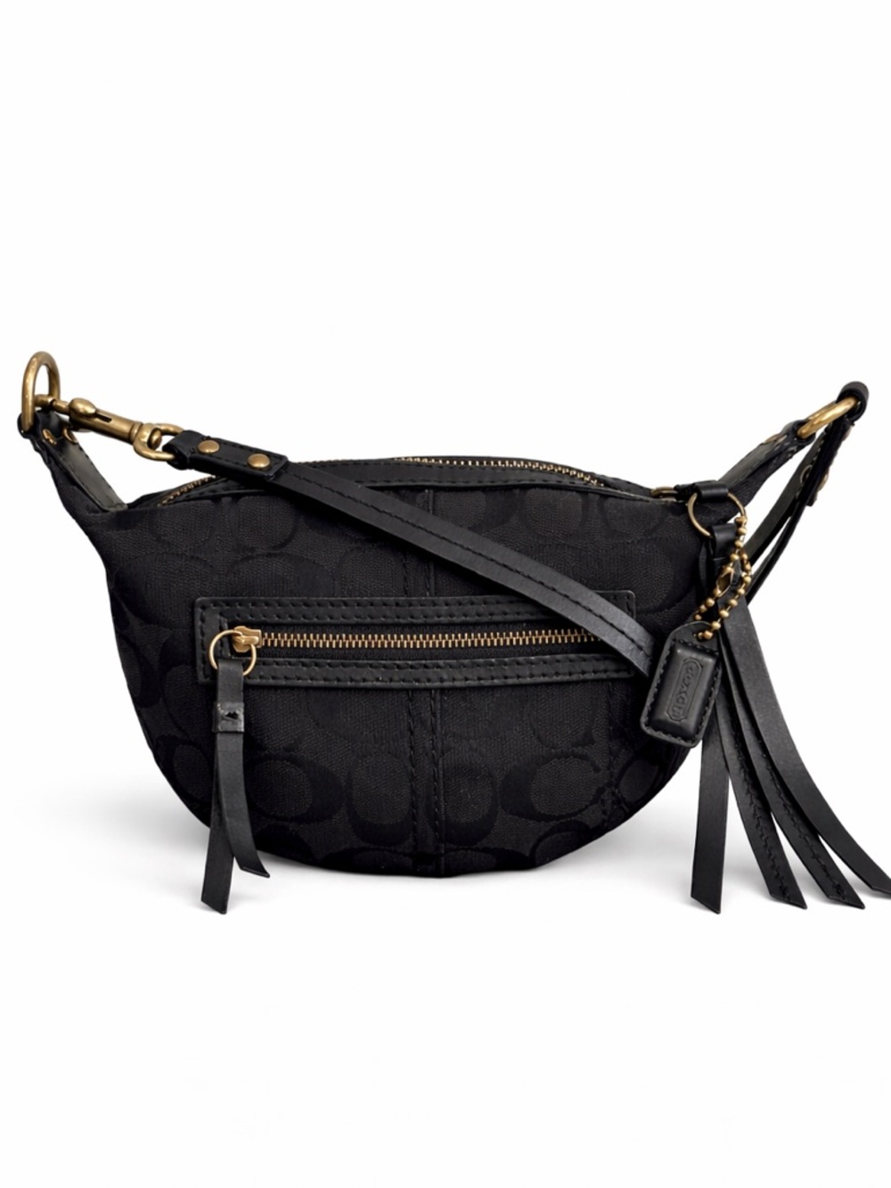 COACH 2006 Vintage Signature Jacquard Mini Swingpack Crossbody